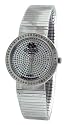 Oniss Men's Tangera Silver Tone Diamond Face and Bezel Watch Model ON-478-M