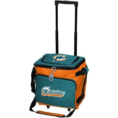 Miami Dolphins Aqua Rolling Collapsible Cooler by Reebok