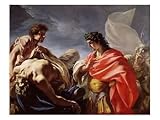 Achilles Contemplating the Body of Patroclus Art Giclee Poster Print by Giovanni Antonio Pellegrini, 24x18