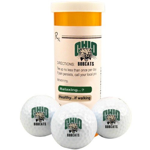 Ohio Bobcats Rx Three Pack Golf Balls