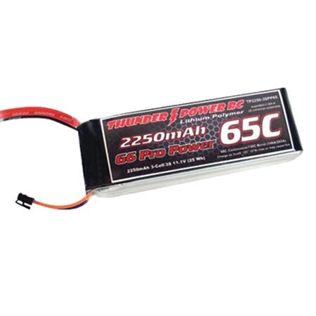 2250mAh 3S 11.1V G6 65C LiPo