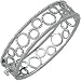 14K White Gold Diamond Bangle Bracelet