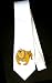 Party Decoration Necktie with bulldog, spike, orange, collar, dog
