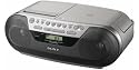 Sony CFDS05 Radiorecorder (FM-Tuner, CD-Player, Kassetten-Player) silber