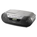 Sony CFDS05 Radiorecorder (FM-Tuner, CD-Player, Kassetten-Player) silber