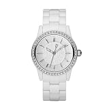 DKNY Ladies Watch NY8011 with White Dial and White Plastic Strap