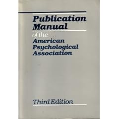 Publication Manual of the American Psychological Association