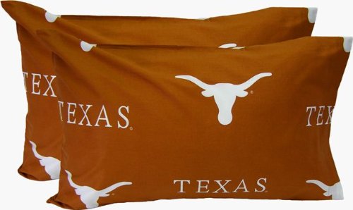University of Texas Longhorns Cotton Pillowcase Cover