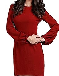 Sexy Above the Knee Long Sleeves Puff Sleeves Mini Dress 