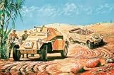 Airfix A02312 1:76 Scale SD. KFZ. 222 and Kubelwagen Reconnaissance Set Military Vehicles Classic Kit Series 2 - B0002HZW68