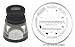 10x Focusing Type-size Loupe Magnifier with Glass Scale