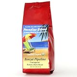 Aloha Island Coffee Bonzai Pipeline Dark Roast Certified Organic Coffee Whole Bean 8 ounce Packages  Pack of 2 