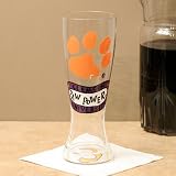 Clemson Tigers NCAA Pair of Hand Painted 22oz. Pilsner Glass (Set of 2)