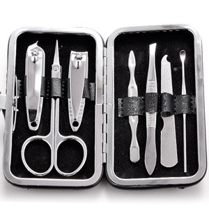7 tlg Manik&uuml;re Set Nagelpflege SeT Elegant Tasche mit Nagelschere Preisvergleich