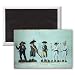 A Newspaper Seller, a Citizen Ready to.. - 3x2 inch Fridge Magnet - large magnetic button - Magnet
