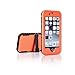 iPhone 6 Plus Waterproof Case, Caka Full-Body Underwater Waterproof Shockproof Dirtproof Durable Full Sealed Protection Case Cover With Kickstand For Apple Iphone 6 Plus 5.5 Inch Case (Orange)
