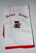 Embroidered Baby Bib - Red Bear Bear