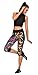 King Ma Chic Active Workout Capri 3D Yoga Leggings Fitted Stretch Tights for Womens Ladies