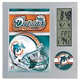 Miami Dolphins Team Desk Clock