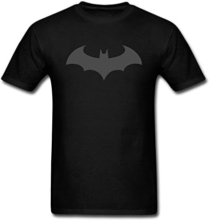 Liwon Men's Batman Dark Knight Logo 100% Cotton T Shirt Black XL