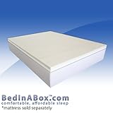 3" Reversible Memory Foam Mattress Topper, Twin XL Size