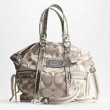 Coach Poppy Signature Sateen Large Spotlight Convertible Tote