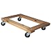 Vestil HDOF-1624-9 Flush Deck Hardwood Dolly, 900 lbs Capacity, 24" Length x 16" Width x 5-1/2" Height Deck