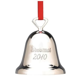 #!Cheap Reed & Barton Annual 2010 Silver Plated Dated Christmas Bell
