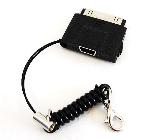 Mini-IPAD: Mini USB Female to iPhone 3G / iPhone 4/ iPad 1/2 Sync and Charge Adapter