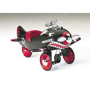 PEDAL CAR RETRO Black Shark Pedal Plane FREE SHIP by 