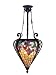 Dale Tiffany TH100578 Jacqueline Fancy Inverted Pendant Light, Mica Bronze and Tiffany/Metal Shade