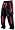 Dye C7 Men's Paintball Pants - Small - Black / Red