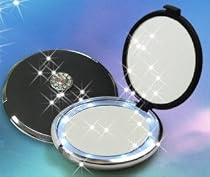 Floxite Fl-360-b 10x Led Lighted Compact With Swarovski Crystals and Dfp Quality Glass, Black
From Floxite
