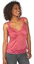 JTB Women's Cool Crinkle Mock Wrap Top, Birth Rose, X-Small