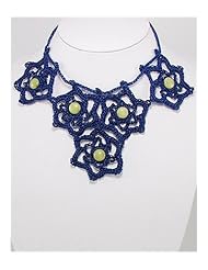 Flower Cotton Waxed Thread Jade Necklace