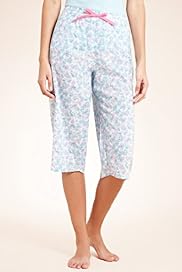 Floral Cropped Pyjama Bottoms with Modal