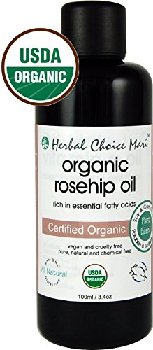 Herbal Choice Mari Organic Rosehip Oil 100ml/ 3.4oz Bottle