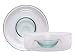 Clear Recycled Art Glass Chip and Dip Bowl 10"D x 3.5"H