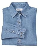 NEW Port Authority - Ladies Denim Shirt Faded Denim-M