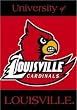 LOUISVILLE CARDINALS 28" x 40" Double Sided Outdoor Hanging Banner
