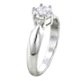 Size 8 Round Cz Barrel Gift Fashion Jewelry Ring Sterling Silver