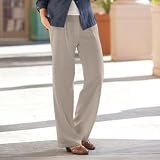 TravelSmith Womens Safari Drawstring Pants Linen 4