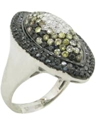 14k White Gold  2.46ctw Diamond Cocktail Ring LR1116SU Size 7.5