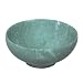 Handmade Decorative Polished Hotan Jade Bowl In Marbled Green And White