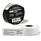 LiteTite 30252 (1 Roll) DYMO LabelWriter Address Labels, Shipping, Mailing, All-Purpose, White, Blank, 1-1/8 x 3-1/2 Inches (350 per Roll, 1-Roll) (30252)