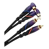 Monster Cable M DJ-RA-4M Monster DJ Cables 4 meter pair Angled RCA to RCA