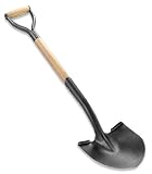 Corona Clipper 14-Gauge Round Point Hollow Back Shovel with D-Handle #SS65010