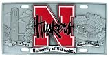 Nebraska Cornhuskers - 3D License Plate