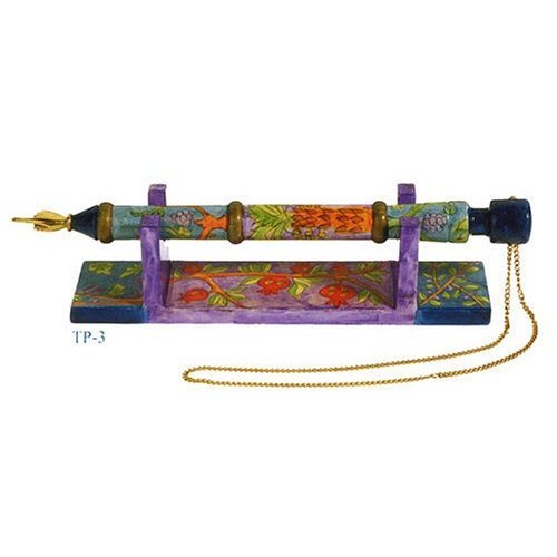 7 Species Torah Pointer W/matching Stand By Yair Emanuel Vttp3