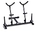 Hamilton Double Alto/Tenor sax Stand, Black, includes 2 pegs
